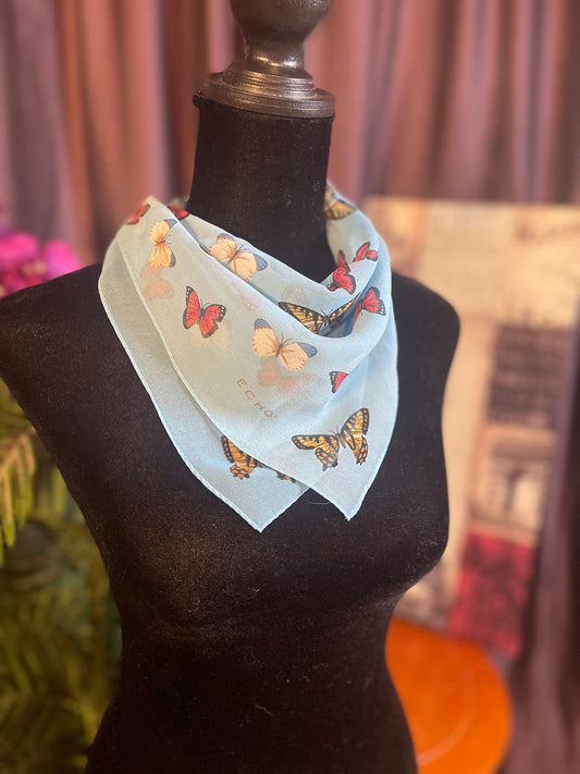 Designer, Vintage Echo Butterfly scarf