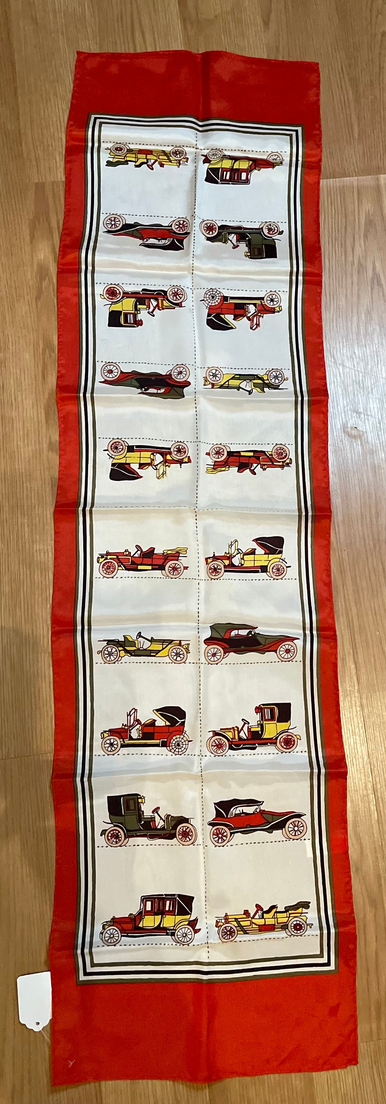 Vintage Silk Oblong Car Scarf