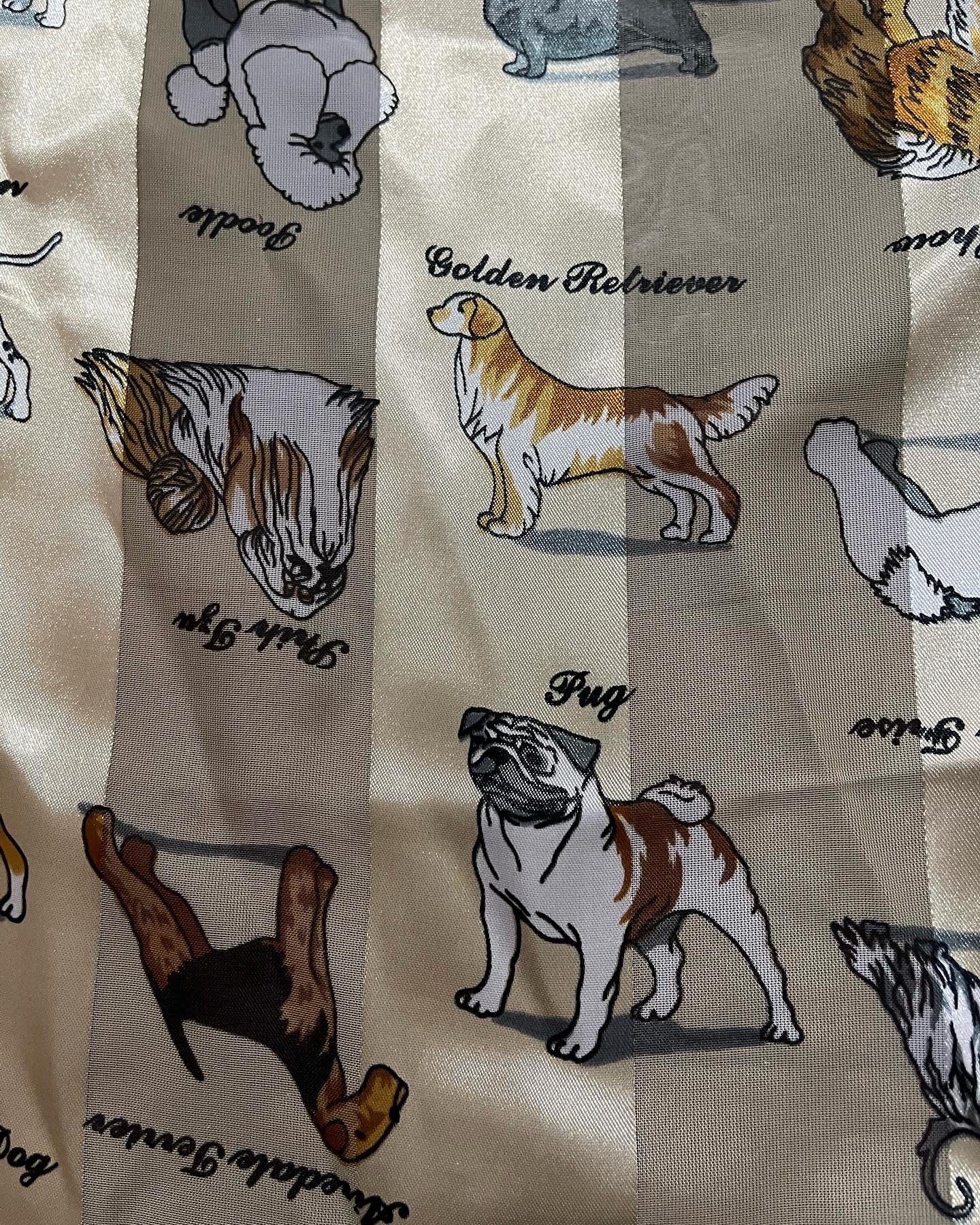 Oblong Beige Dog Scarf