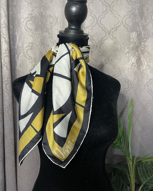 Designer, Vintage,  Vera Neumann silk scarf