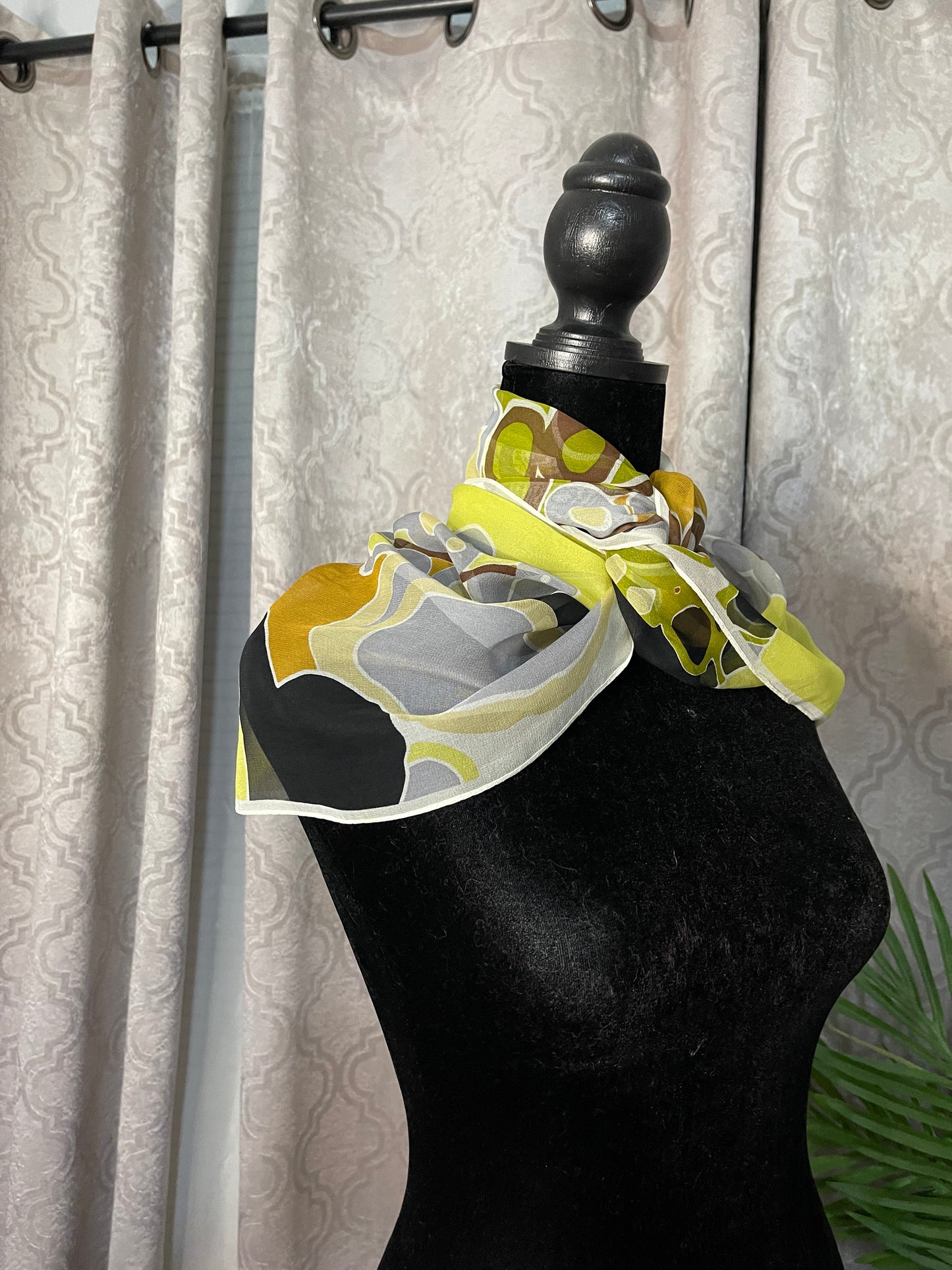 Designer, vintage,  Echo Chiffon Scarf