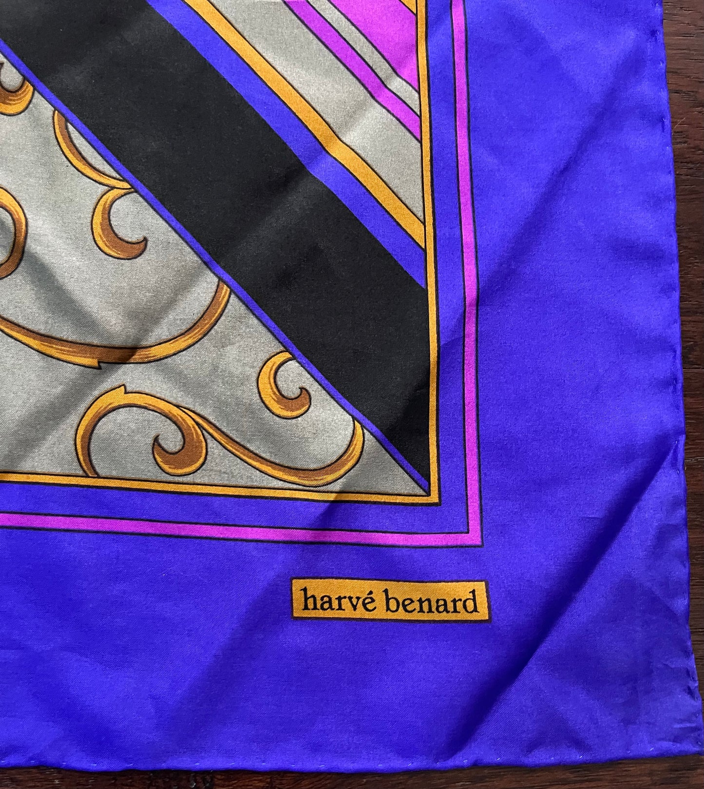 Designer Harve Bernard Silk Scarf